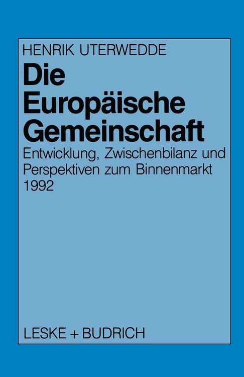 Produktbild: Die Europ&auml;ische Gemeinschaft