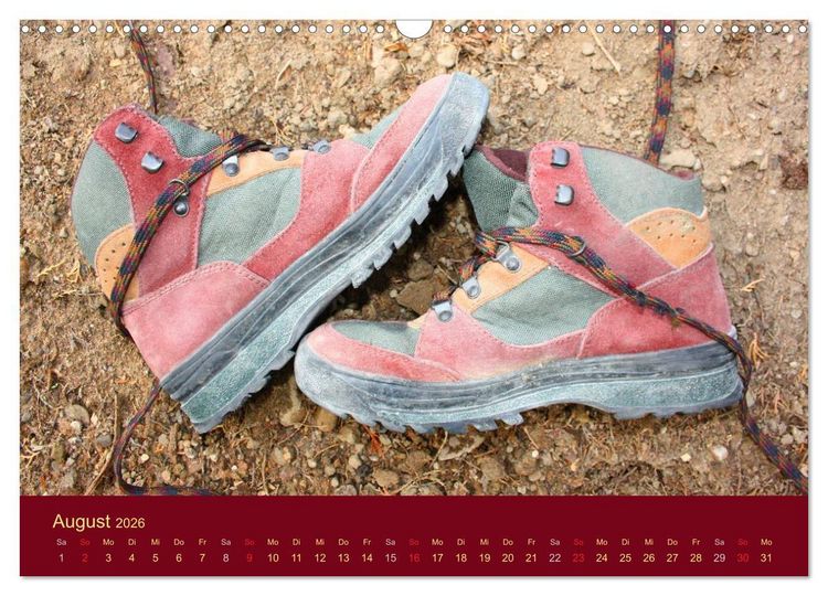 Produktbild: Schuhe - Schritt f&uuml;r Schritt durch das Jahr (Wandkalender 2026 DIN A3 quer), CALVENDO Monatskalender