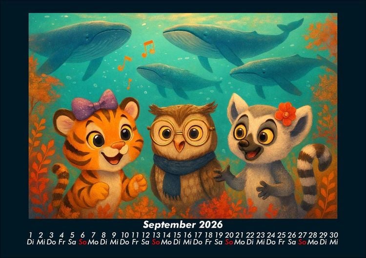 Produktbild: Tina, Ollie & Lulu - Unterwasserwelten 2026 Fotokalender DIN A5
