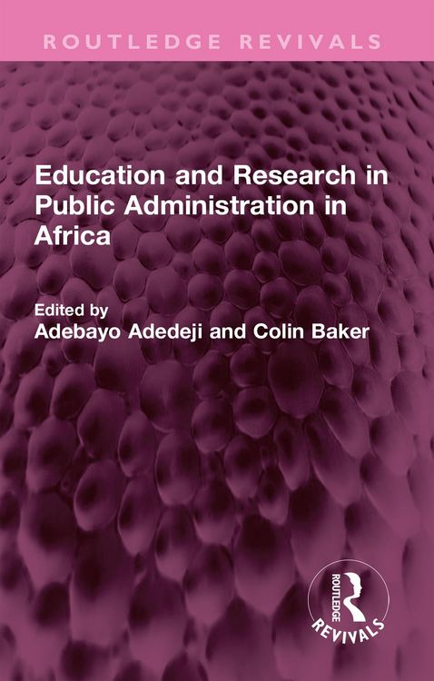Produktbild: Education and Research in Public Administration in Africa