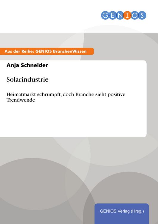 Produktbild: Solarindustrie