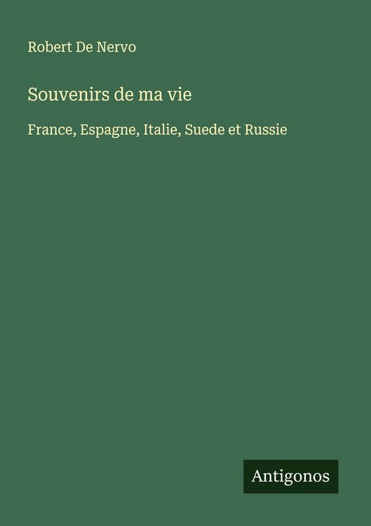 Produktbild: Souvenirs de ma vie