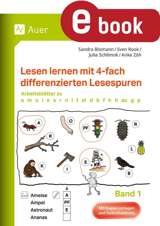 Produktbild: Lesen lernen mit 4-fach differenzierten Lesespuren