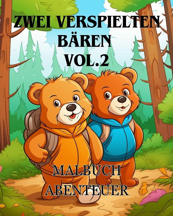 Produktbild: Malbuch-Abenteuer mit zwei verspielten B&auml;ren vol.2