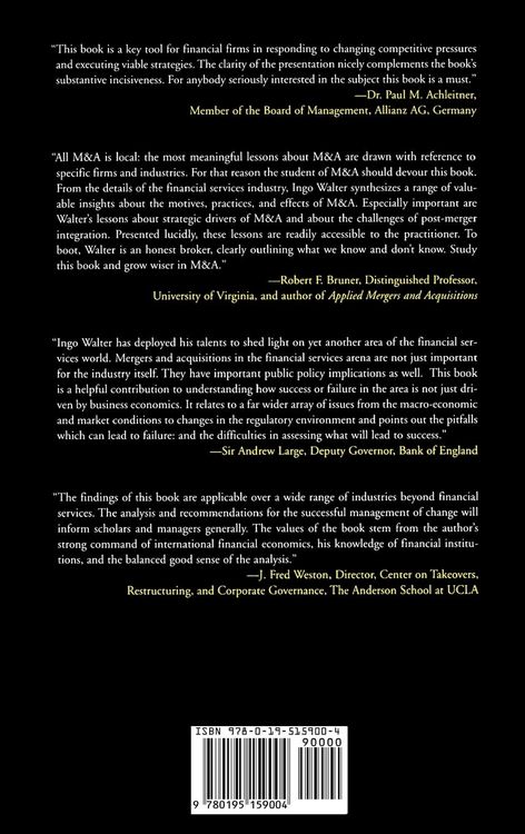 Produktbild: Mergers and Acquisitions in Banking and Finance