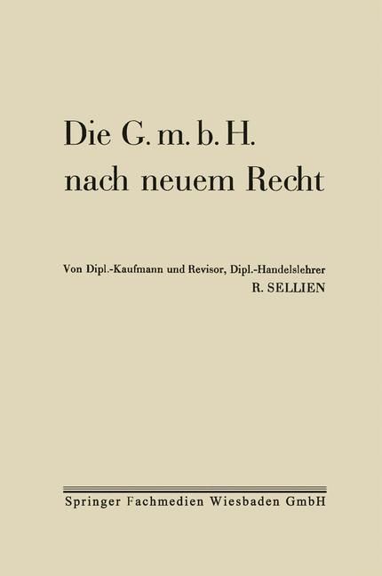 Produktbild: Die G.m.b.H. nach neuem Recht