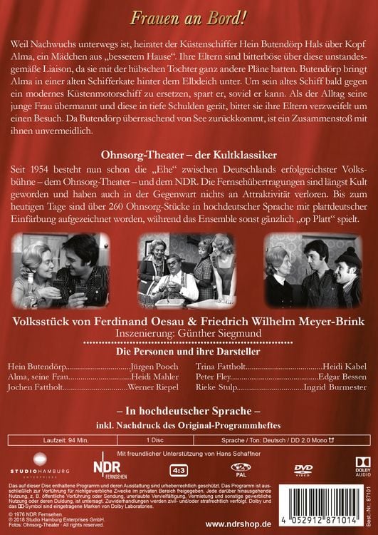 Produktbild: Ohnsorg Theater Klassiker - Frauen an Bord!