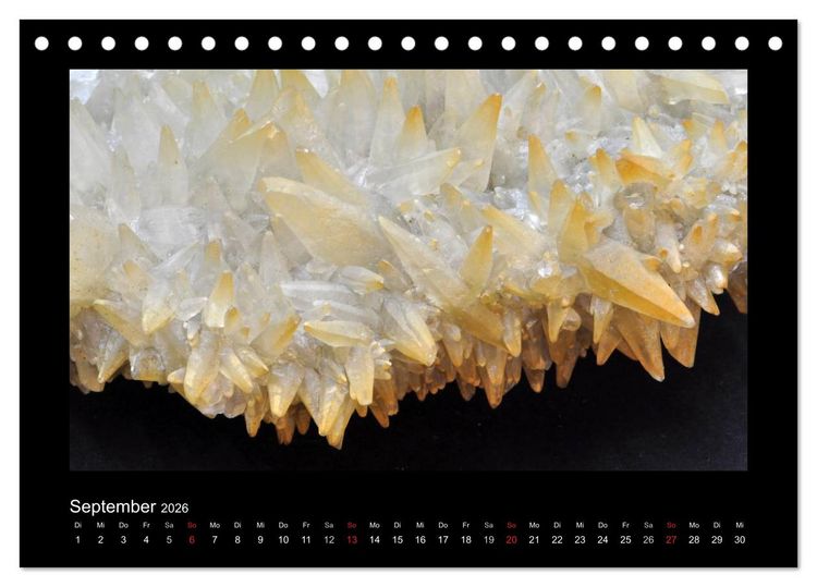 Produktbild: Mineralien aus dem Sauerland (Tischkalender 2026 DIN A5 quer), CALVENDO Monatskalender