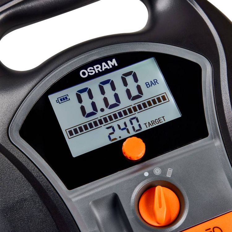 Produktbild: Osram Automotive OTIR6000 Kompressor TYREinflate 6000 5.5 bar Automatische Abschaltung, Digitales Display, mit Arbeitslampe, mit