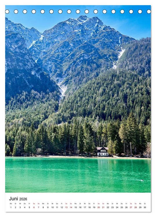 Produktbild: S&uuml;d-Tirol in stimmungsvollen Bildern (Tischkalender 2026 DIN A5 hoch), CALVENDO Monatskalender
