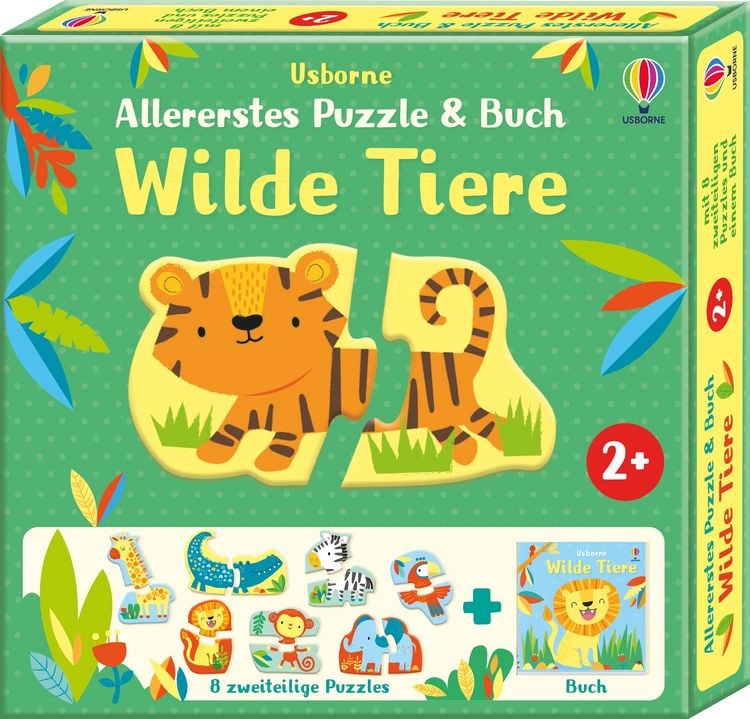 Produktbild: Allererstes Puzzle & Buch: Wilde Tiere