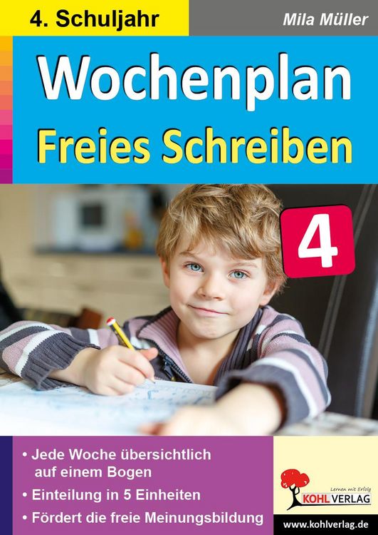 Produktbild: Wochenplan Freies Schreiben / Klasse 4