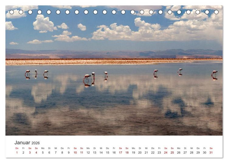 Produktbild: Die Farben der Anden - Argentinien und Chile (Tischkalender 2026 DIN A5 quer), CALVENDO Monatskalender