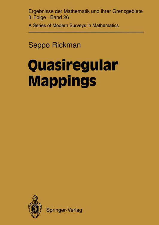 Produktbild: Quasiregular Mappings
