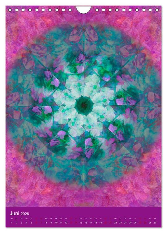 Produktbild: Meditative Pflanzenmandalas (Wandkalender 2026 DIN A4 hoch), CALVENDO Monatskalender