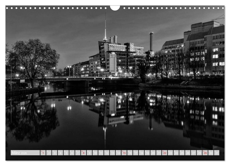 Produktbild: Berliner Ansichten in Schwarz und Wei&szlig; (Wandkalender 2026 DIN A3 quer), CALVENDO Monatskalender