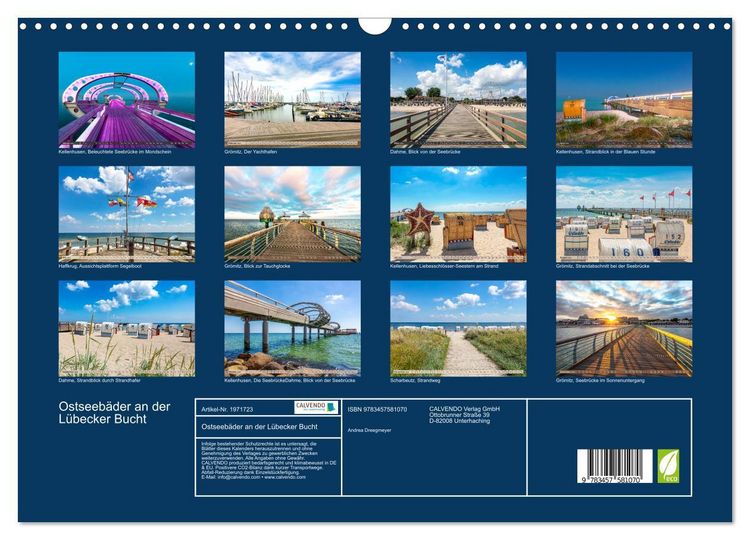 Produktbild: Ostseeb&auml;der an der L&uuml;becker Bucht (Wandkalender 2026 DIN A3 quer), CALVENDO Monatskalender