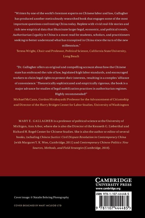 Produktbild: Authoritarian Legality in China