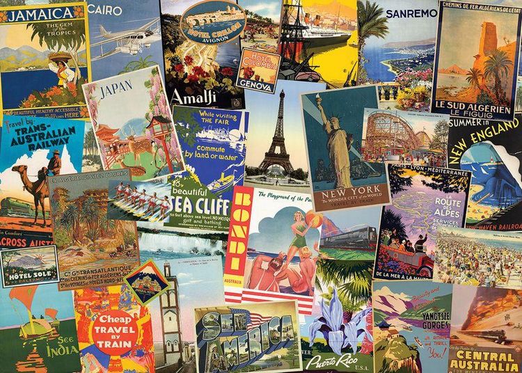 Produktbild: World Travel 1000-Piece Jigsaw Puzzle