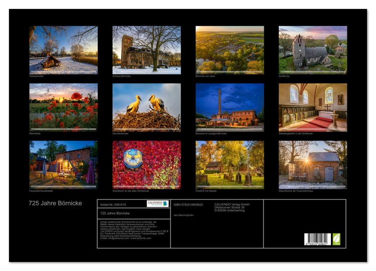 Produktbild: 725 Jahre B&ouml;rnicke (Wandkalender 2026 DIN A2 quer), CALVENDO Monatskalender