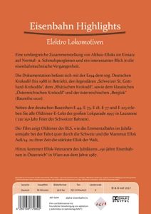 Produktbild: Eisenbahn Highlights - Elektro Lokomotiven
