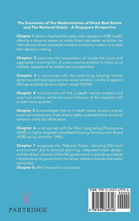 Produktbild: The Economics of the Modernisation of Direct Real Estate and the National Estate - a Singapore Perspective