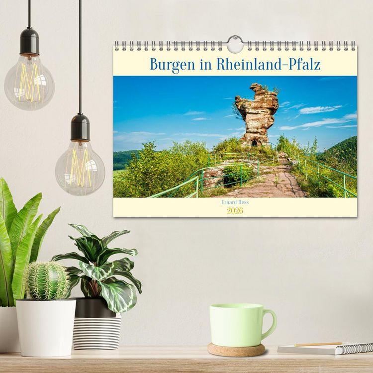 Produktbild: Burgen in Rheinland-Pfalz (Wandkalender 2026 DIN A4 quer), CALVENDO Monatskalender