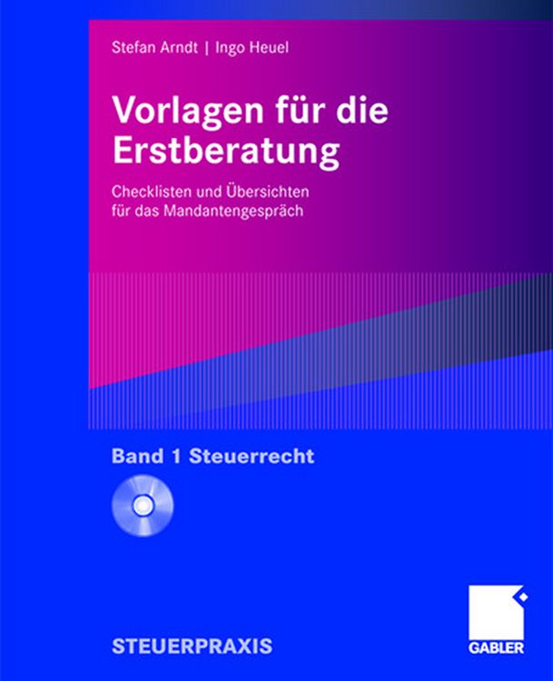 Produktbild: Vorlagen f&uuml;r die Erstberatung - Steuerrecht