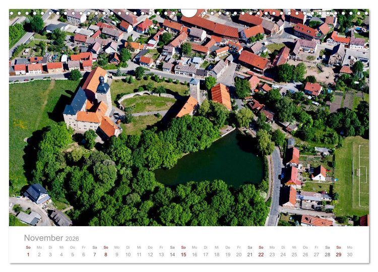 Produktbild: Harzvorland Luftbilder 2026 (Wandkalender 2026 DIN A3 quer), CALVENDO Monatskalender
