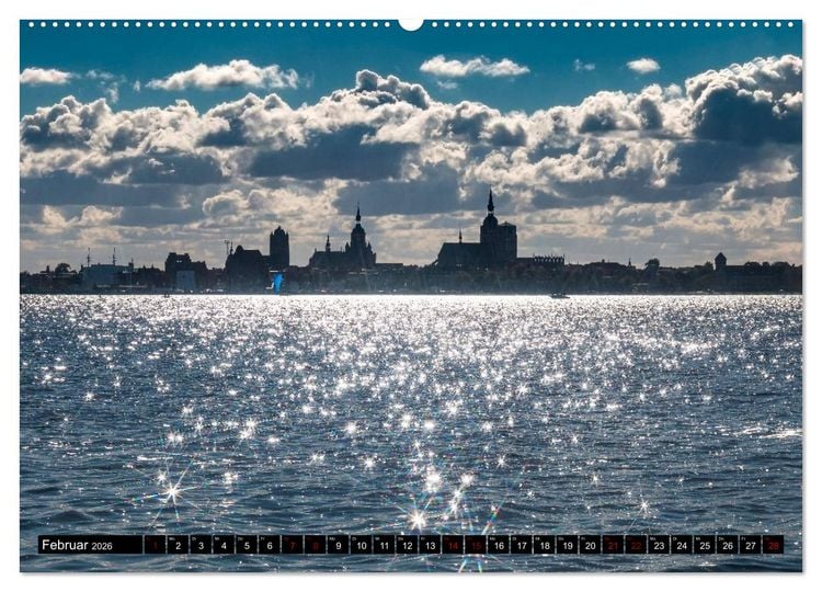 Produktbild: Stralsund, Eine Perle an der Ostsee (hochwertiger Premium Wandkalender 2026 DIN A2 quer), Kunstdruck in Hochglanz