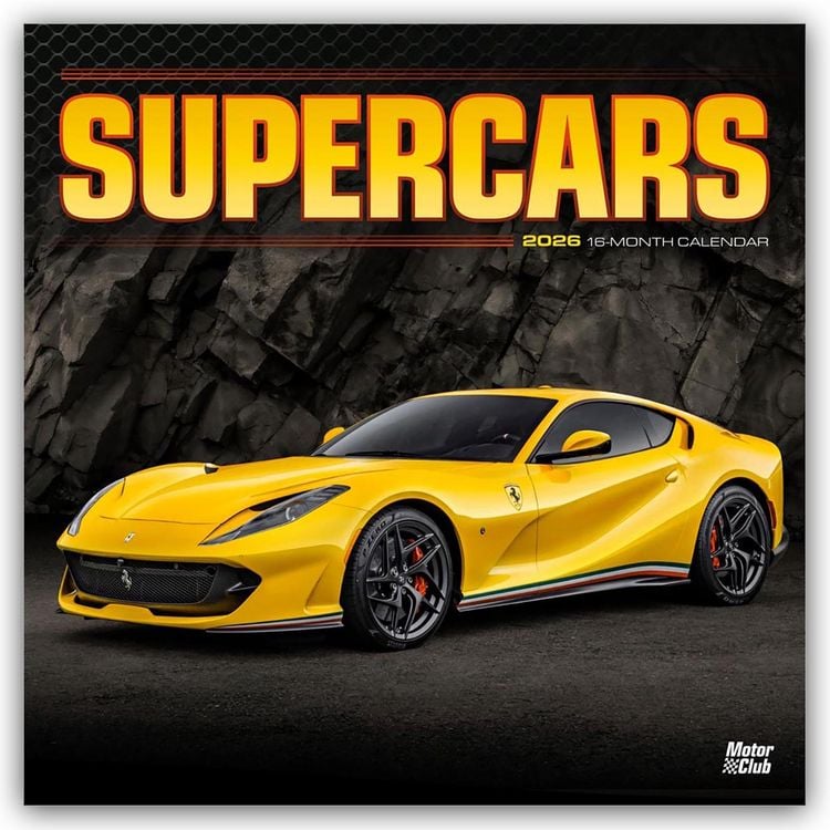 Produktbild: Supercars – Supersportwagen 2026 – 16-Monatskalender