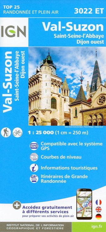 Produktbild: Val Suzon Saint-Etienne-L'Abbaye Dijon Ouest 1:25 000