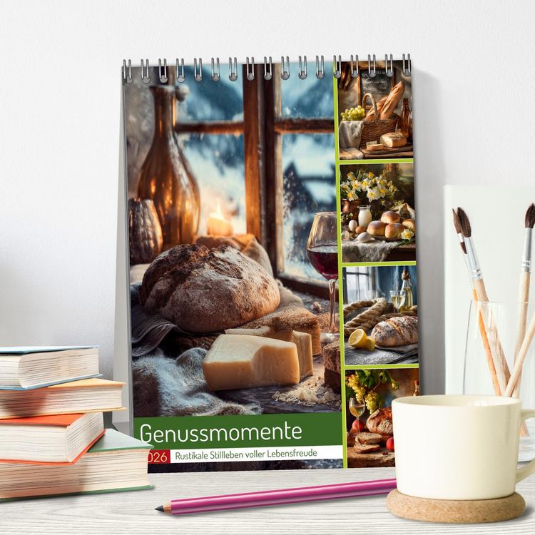 Produktbild: Genussmomente (Tischkalender 2026 DIN A5 hoch), CALVENDO Monatskalender
