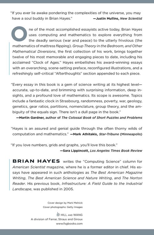 Produktbild: Group Theory in the Bedroom, and Other Mathematical Diversions