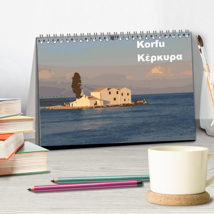 Produktbild: Korfu - Kerkira (Tischkalender 2026 DIN A5 quer), CALVENDO Monatskalender