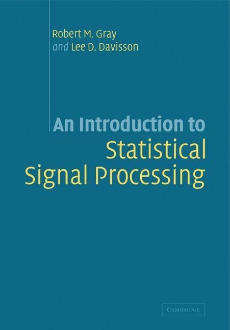 Produktbild: An Introduction to Statistical Signal Processing