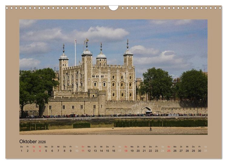 Produktbild: London (Wandkalender 2026 DIN A3 quer), CALVENDO Monatskalender