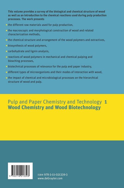 Produktbild: Wood Chemistry and Wood Biotechnology