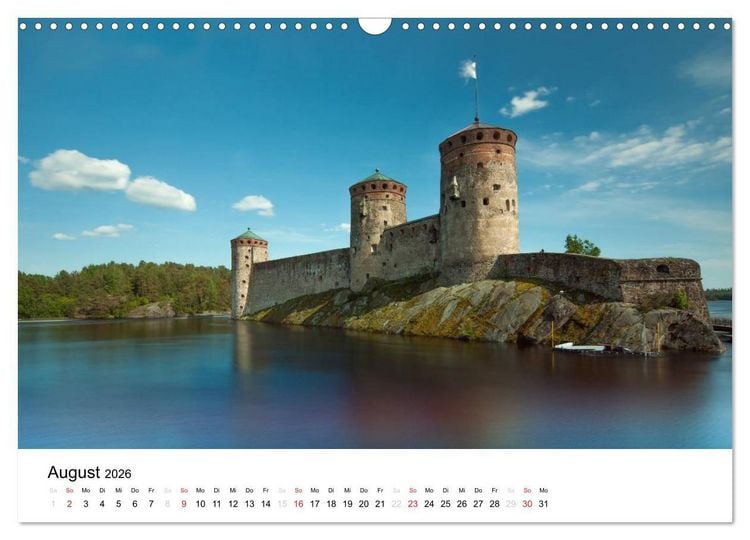 Produktbild: Finnland: Land der 1000 Seen (Wandkalender 2026 DIN A3 quer), CALVENDO Monatskalender