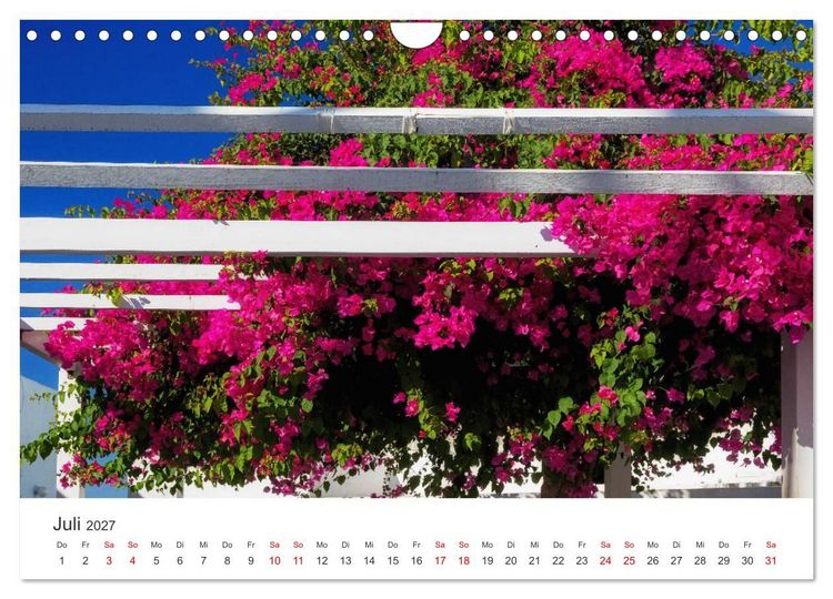Produktbild: Santorini Fira & Firostefani (Wandkalender 2027 DIN A4 quer), CALVENDO Monatskalender