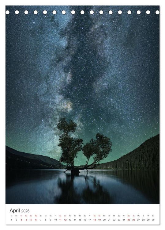 Produktbild: Milchstra&szlig;e - Unsere faszinierende Galaxie. (Tischkalender 2026 DIN A5 hoch), CALVENDO Monatskalender