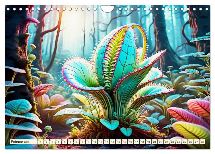 Produktbild: Pflanzenkosmos - Pflanzen wie aus einer anderen Welt (Wandkalender 2026 DIN A4 quer), CALVENDO Monatskalender