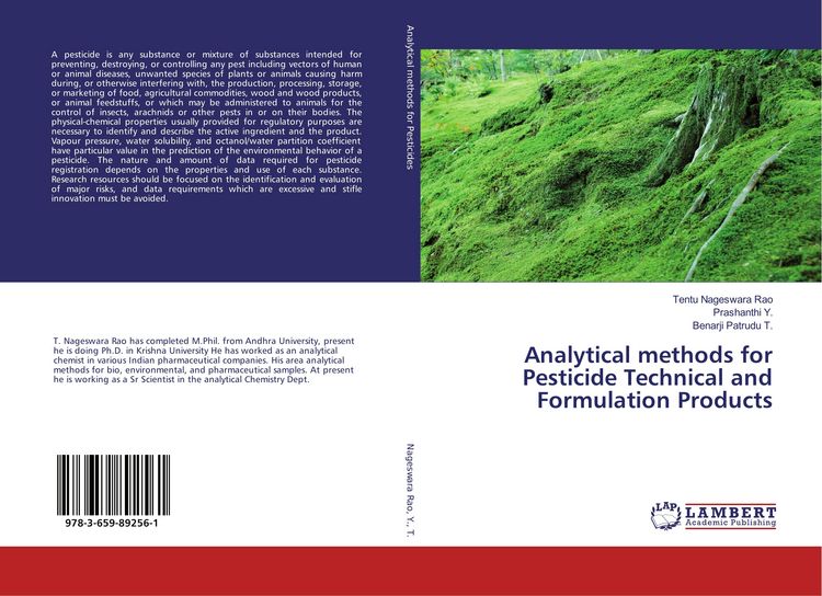 Produktbild: Analytical methods for Pesticide Technical and Formulation Products