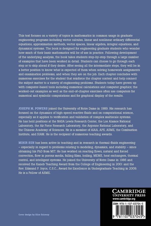 Produktbild: Mathematical Methods in Engineering