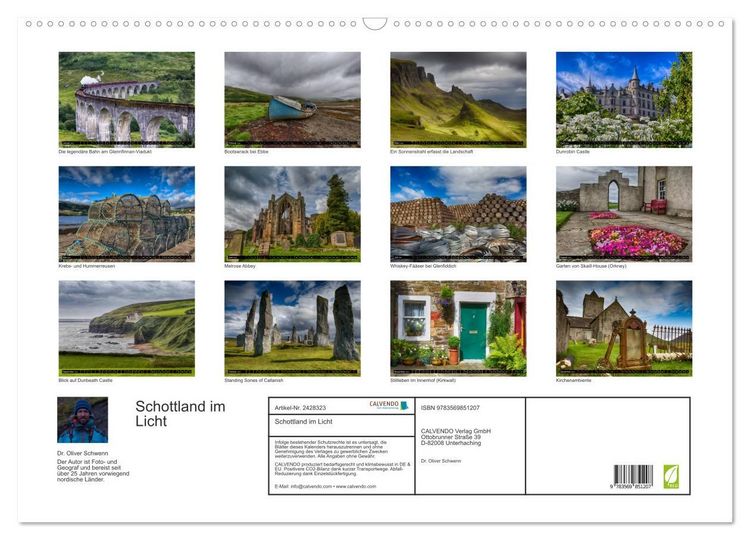 Produktbild: Schottland im Licht (Wandkalender 2027 DIN A2 quer), CALVENDO Monatskalender