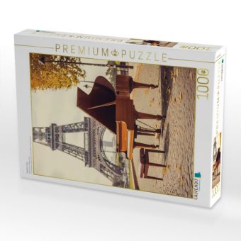 Produktbild: CALVENDO Puzzle Melodie in Paris | 1000 Teile Lege-Gr&ouml;&szlig;e 64x48cm Foto-Puzzle f&uuml;r gl&uuml;ckliche Stunden