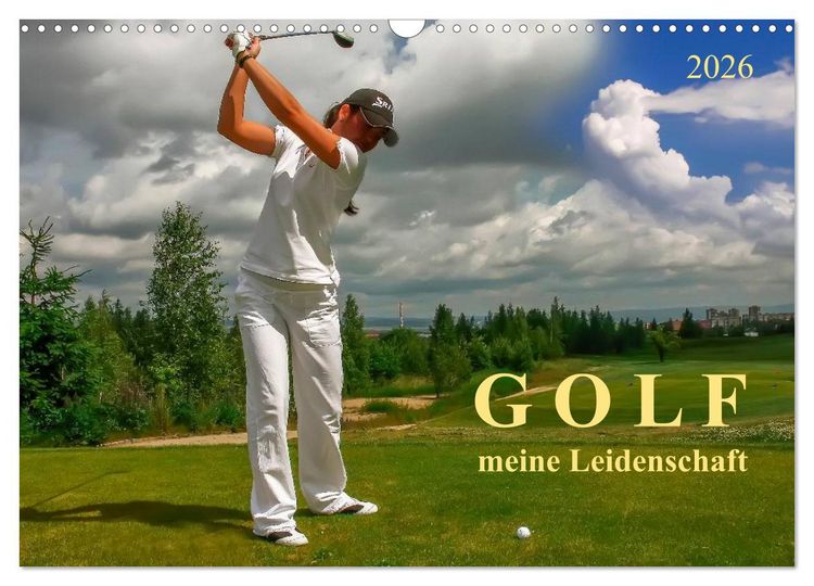 Produktbild: Golf - meine Leidenschaft (Wandkalender 2026 DIN A3 quer), CALVENDO Monatskalender