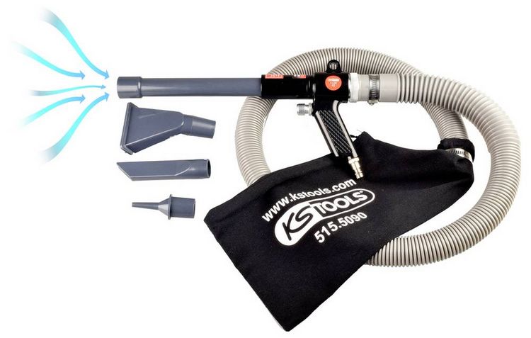 Produktbild: KS Tools 515.5090 Druckluft-Saug-Blaspistole 6.3 bar