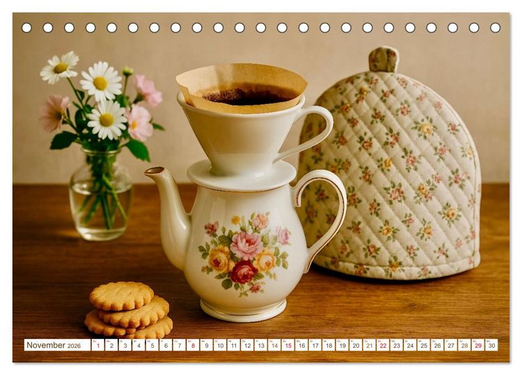 Produktbild: Hei&szlig;er Kaffee (Tischkalender 2026 DIN A5 quer), CALVENDO Monatskalender