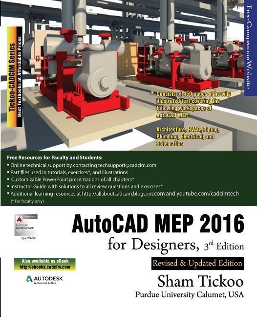 Produktbild: AutoCAD MEP 2016 for Designers, 3rd Edition